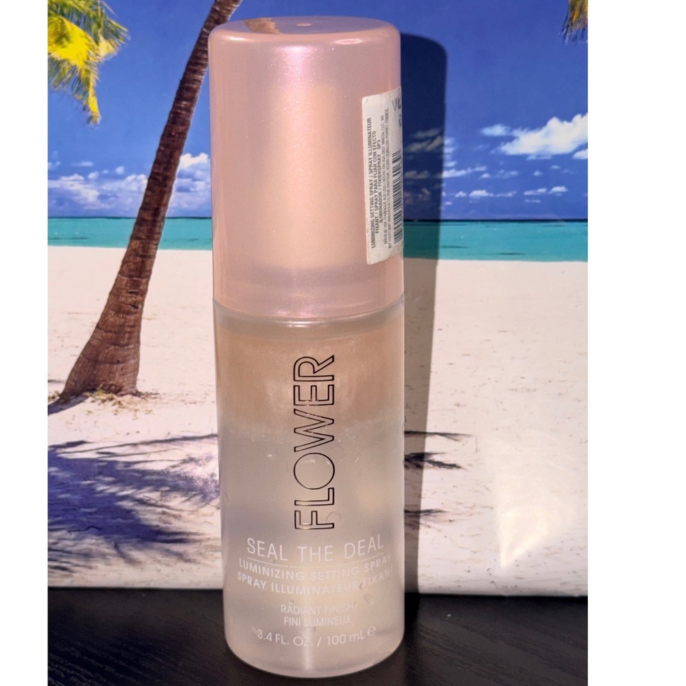 Flower Beauty Seal The Deal Luminizing Setting Spray Radiant Finish 3.4oz 100ml